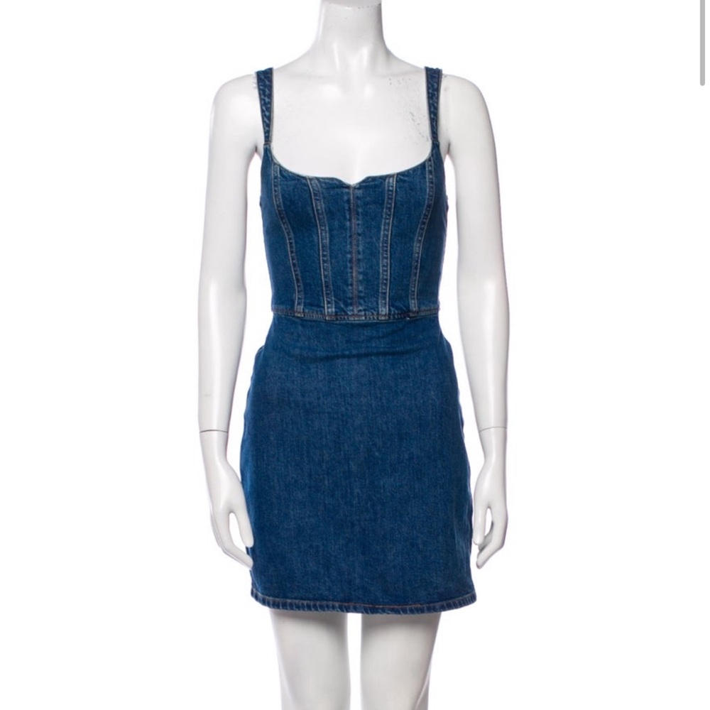 NWT Reformation Jean Mini Dress